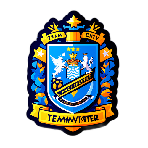 Sticker ya Motisha ya Manchester City