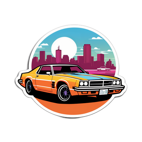 Autocollant inspiré de GTA 6