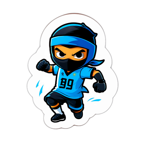 Sticker de 'Paredes' en modo ninja