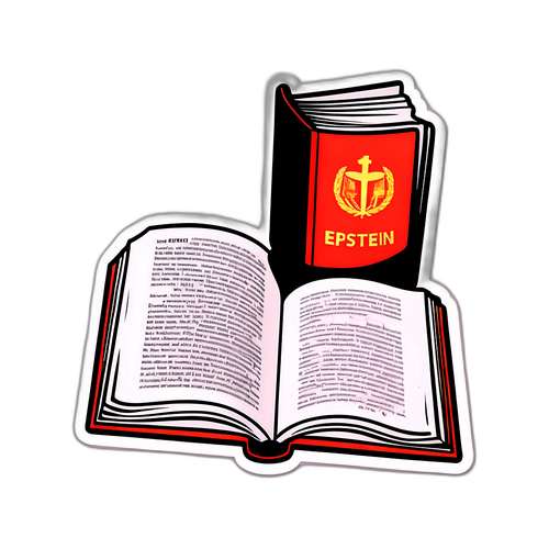 Стикер с открытой книгой, символизирующей знания