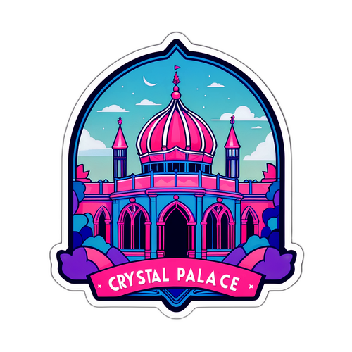 สติ๊กเกอร์คริสตัลพาเลซในสไตล์พาสเทล