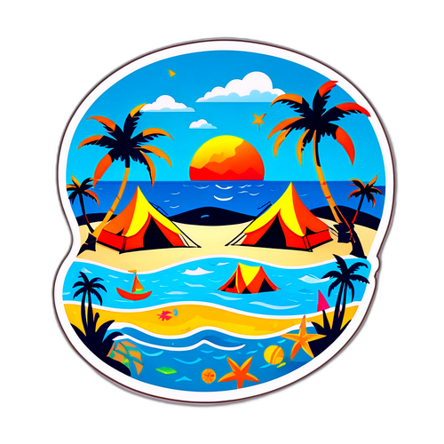 Fyre Festival Faux Paradise Sticker