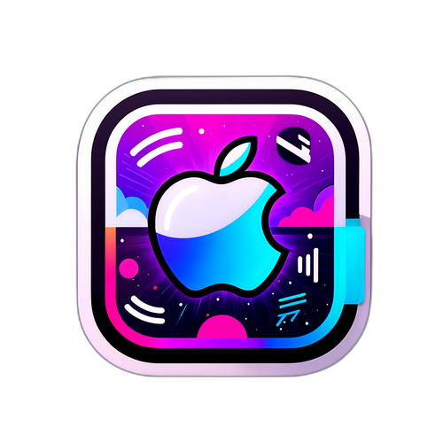 Autocollant représentant un iPhone avec un écran iOS 26