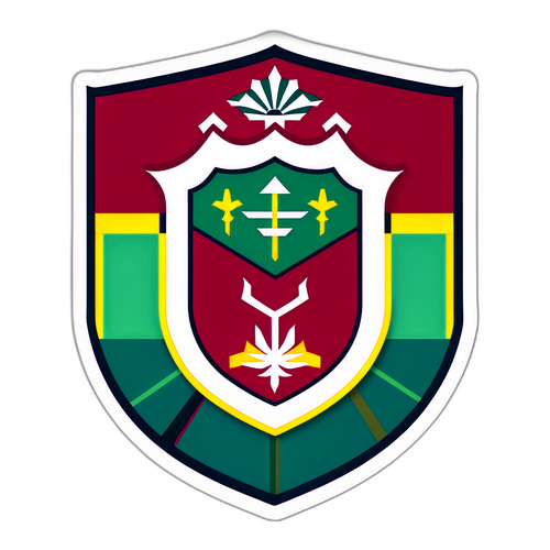 Fluminense logó színes mozaikban