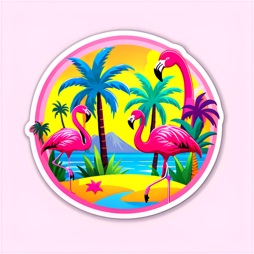 Tropical Paradise Sticker