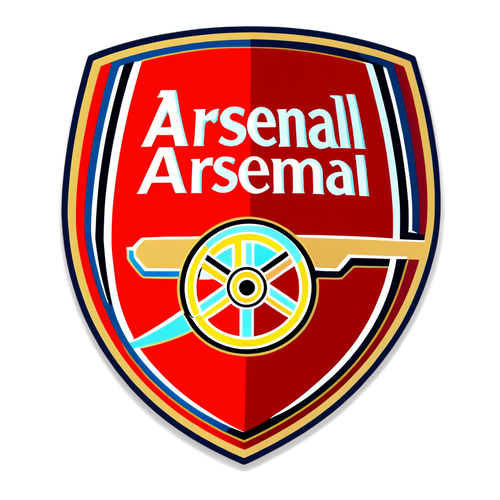 Sticker Arsenal Terhebat: Reka Bentuk Moden yang Menggoda Caran dan Tradisi Bola Sepak!