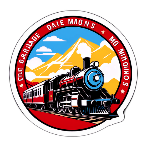 Sticker ter Eer van de Geschiedenis van Gare de Mons