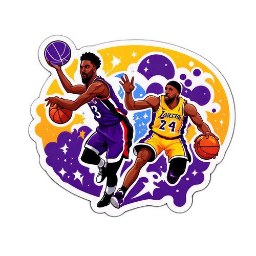 Digital na Sticker ng Labanan ng mga Wizard at Lakers