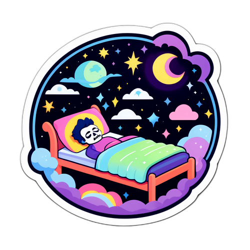 Drømmende Klistermærke