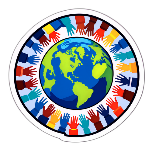 Sticker COP 30: Cooperação e Sustentabilidade