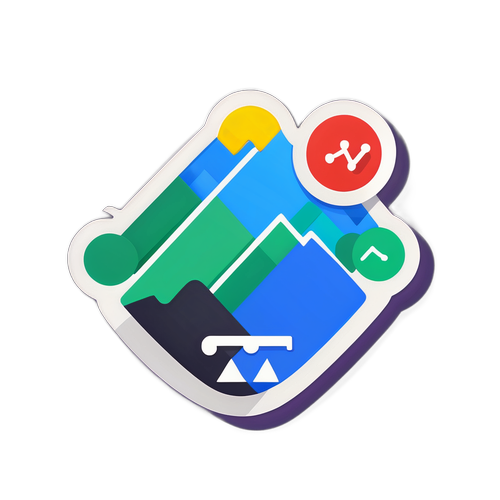 Google 股價波動貼紙