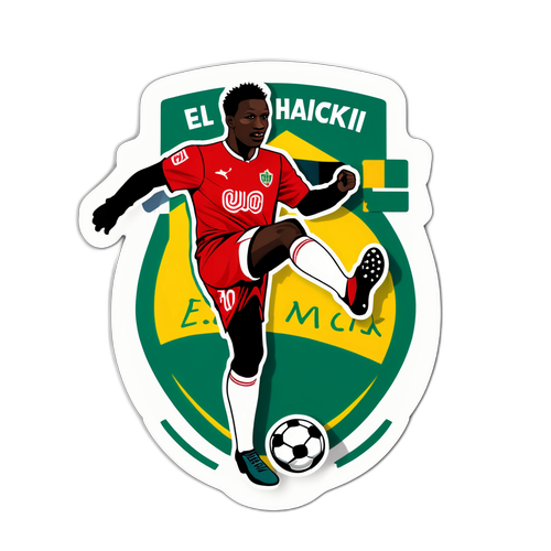 फुटबॉल खिलाड़ी स्टिकर