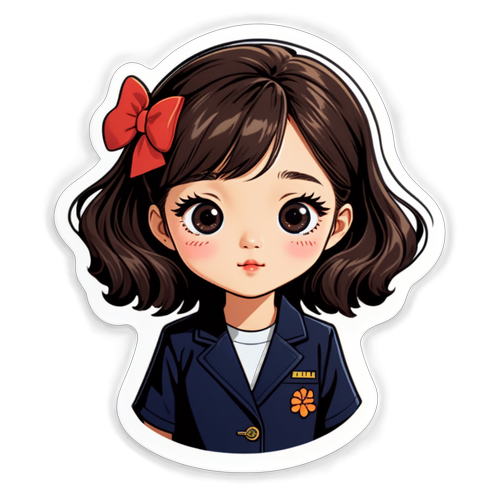 Cute Kim Sae-ron Character Sticker