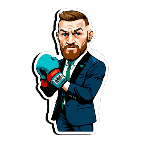 Hahmoteltu Conor McGregor toimintaposeerauksessa