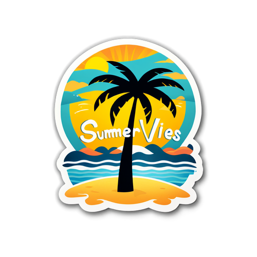 Voel de Zomer Vibes! De Must-Have Sticker voor Jouw Perfecte Strandfeest!