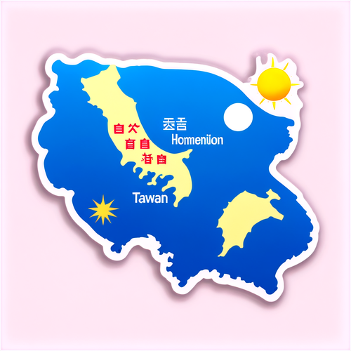 台灣团圆贴纸