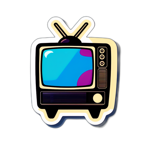Vintage TV med Moderne Digital Media