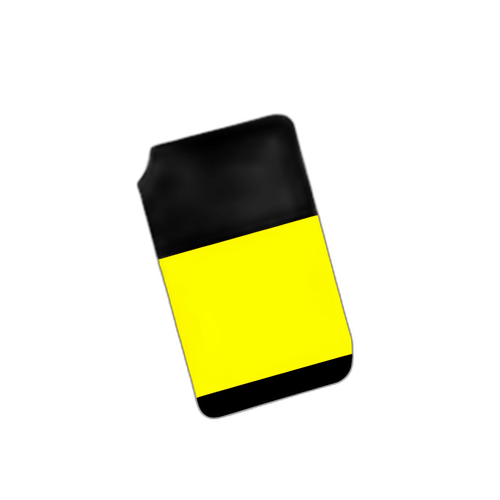 Sticker met Belgische vlaggen en protestborden voor de nationale staking op 14 oktober