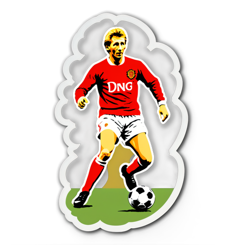 Vintage-stil klistremerke av Denis Law