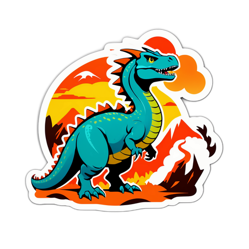 Draken Dinosaur Sticker