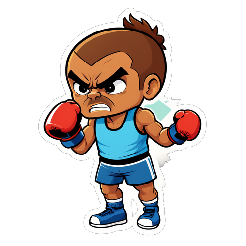 ¡Prepárate para el Ring Olímpico! La Divertida Caricatura de un Boxeador Motivador que No Querrás Perderte