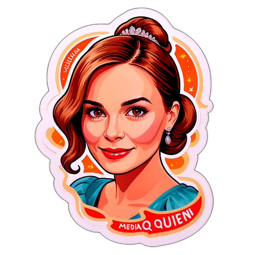 Nálepka s Lucií Borhyovou v elegantním stylu