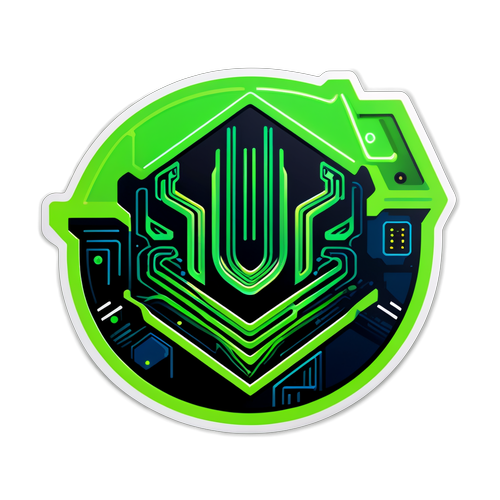 Högteknologisk design med NVIDIA-logotyp