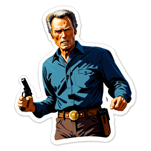 Clint Eastwood in einer Actionszene