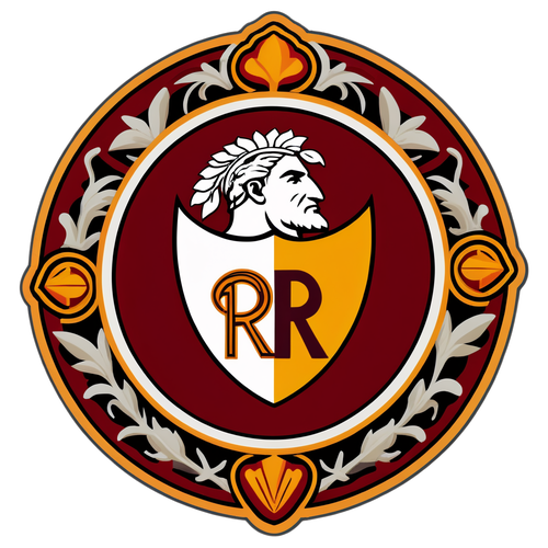 Stika ya Vintage ya Emblemu ya AS Roma