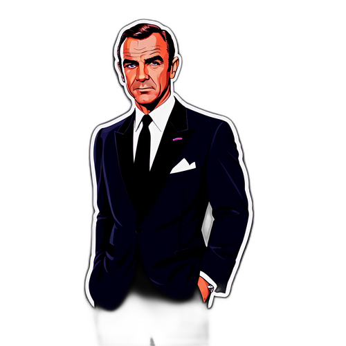 Sean Connery ikonikus karaktere James Bond öltönyben