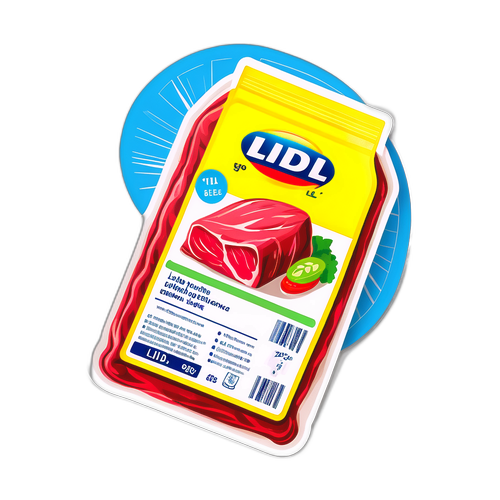 Pakiet mięsa z logo Lidl z oznaczeniem 'wycofany'