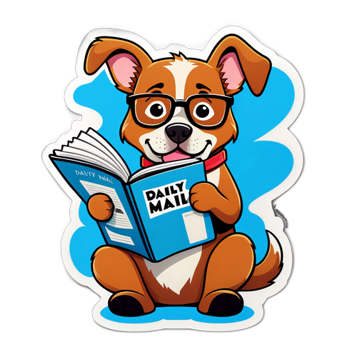 Hund som leser Daily Mail