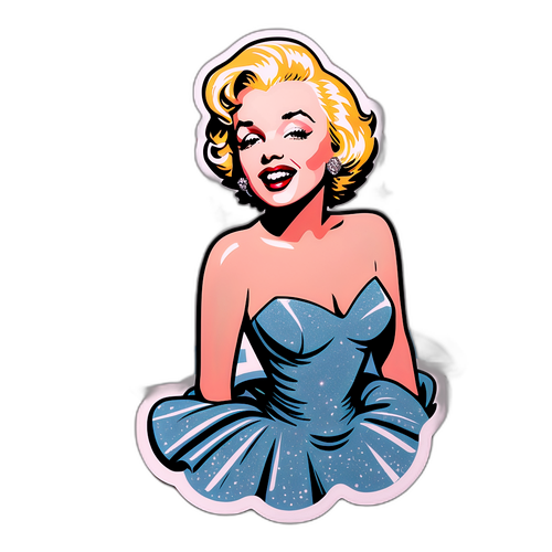 Výstřední nálepka Marilyn Monroe