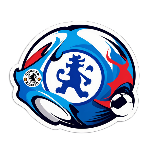 Sporty klistermærke til Chelsea vs Leverkusen