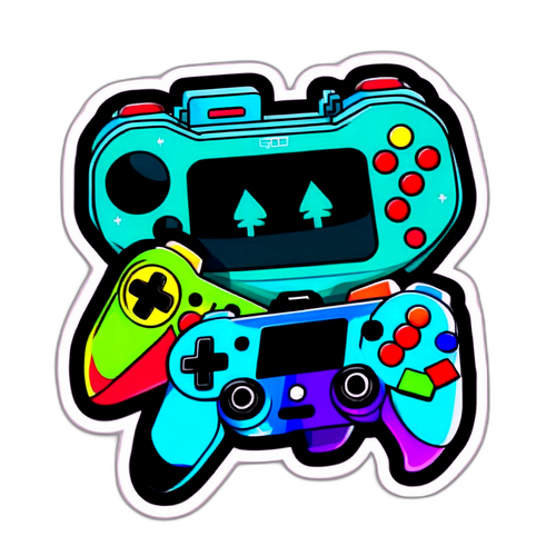 Adesivo a tema giochi multiplayer