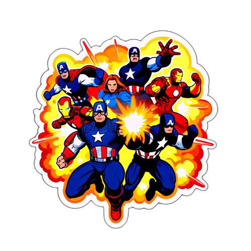 Illustration inspirée par les Avengers