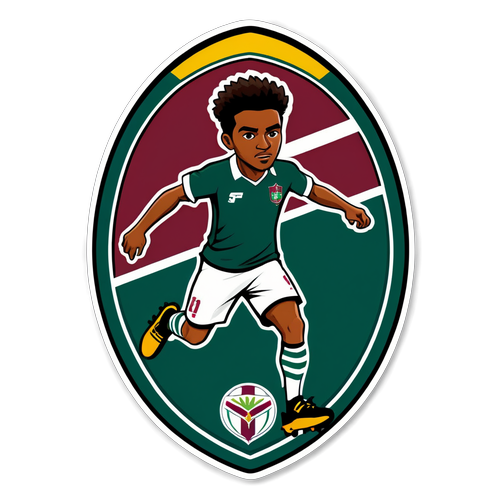 Adesivo Criativo do Jogador do Fluminense