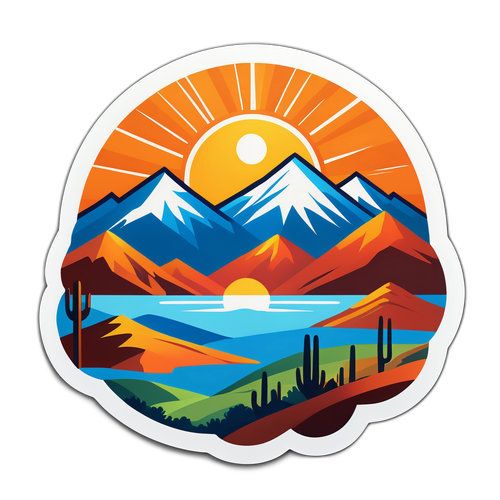 Sticker inspirado en el clima de Catamarca
