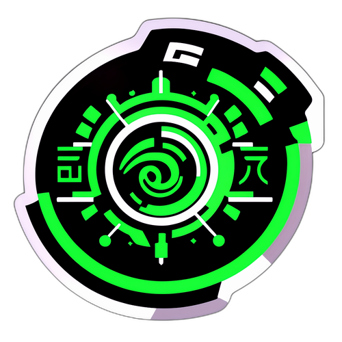 未來虛擬現實科技貼紙