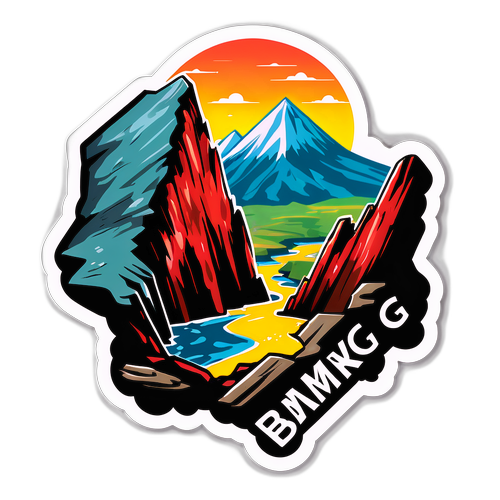 Stiker Grafik Piring Tektonik 'BMKG'