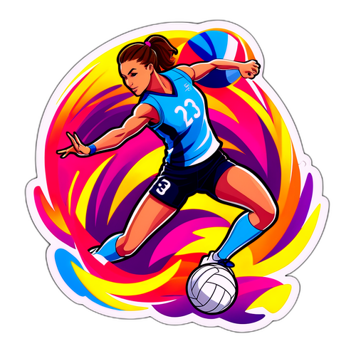 Adesivo da Liga Super Feminina de Vôlei