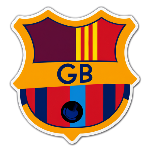 Sticker Clásico de T-shirt de Barcelona 'Barça'