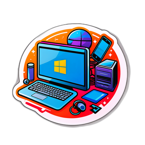 微軟科技產品主題貼紙