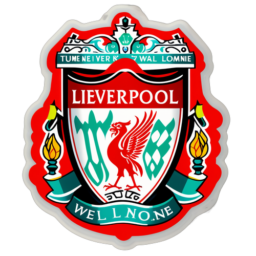 Vibrant Liverpool Crest Sticker