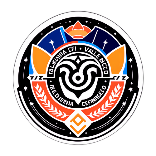 Nowoczesna wersja logo Valencia CF