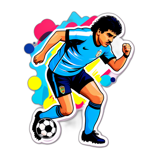 Diego Maradona w akcji