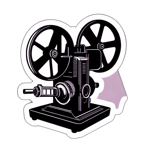 Nostalgisches Design mit einem alten Filmprojektor