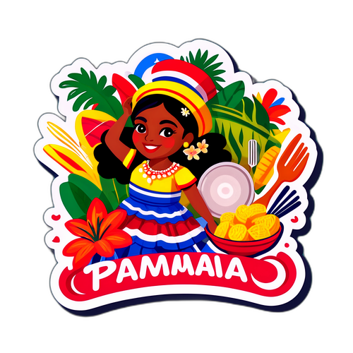 PANAMISE CULTUUR COLLAGE STICKER