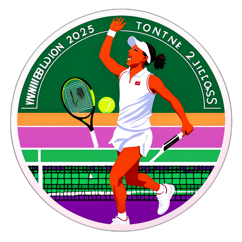 Wimbledon 2025-tillväxtklistermärke