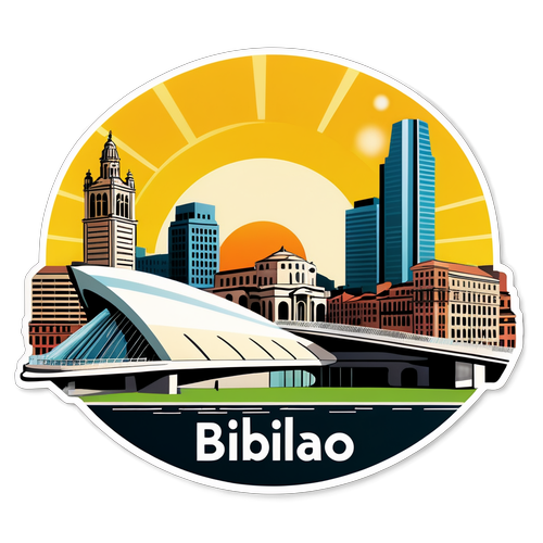 Bilbao Skyline Sticker